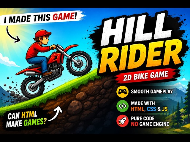 I Built an Amazing Game Using Only HTML, CSS & JavaScript | No Game Engine