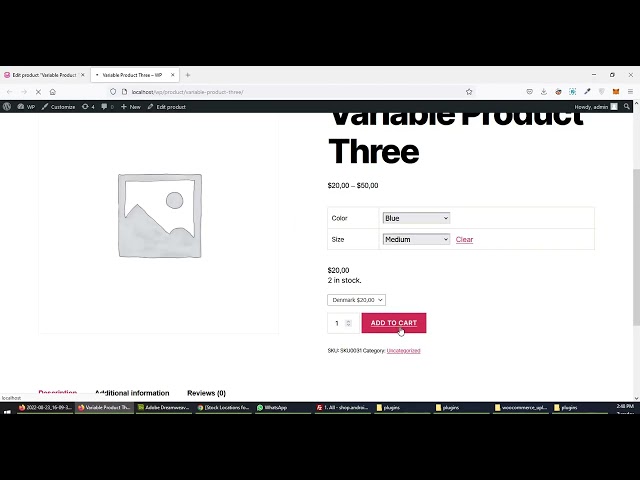 Can’t add product to cart on variable product!