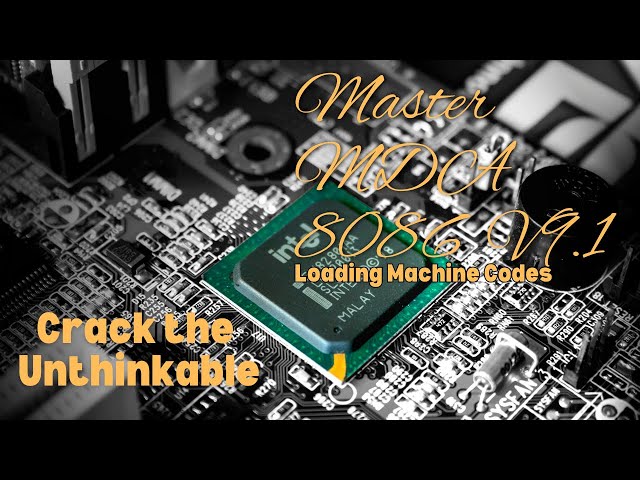 Loading the machine codes to MDA-8086, execution of instruction and verification of results