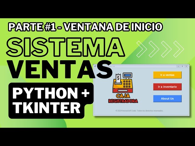 Tutorial sistema de ventas con Python Tkinter - Parte #1