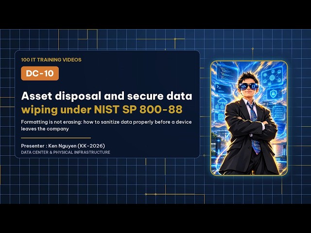 🗑️ [IT Training 90/100] DC-10 | Media Disposal and Secure Data Erasure per NIST SP 800-88