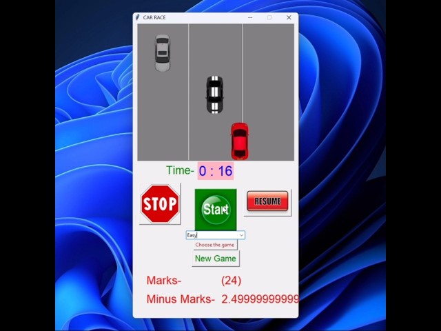 I Built a Retro Racing Game in Python! 🐍🚗 (Gameplay)