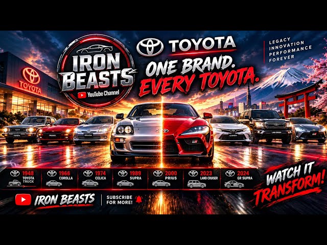 Toyota Evolution: From Classic Cars to Modern Beasts | 1937–2024