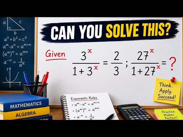 Exponential Equations Made Easy | Solving  Problems Using Algebraic Techniques