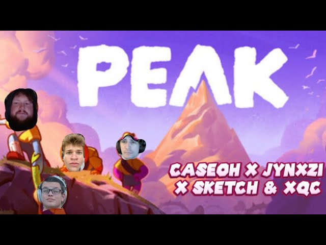 Caseoh, Jynxzi, Sketch & XQC Complete PEAK (Best Moments)