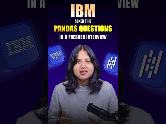 IBM Asked THIS Pandas Question in a Freshers Interview |🔥 Can You Solve It? | Intellipaat #shorts