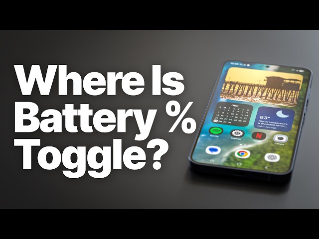 Where Is Battery Percentage Toggle on Android? (Samsung, Pixel & Motorola)