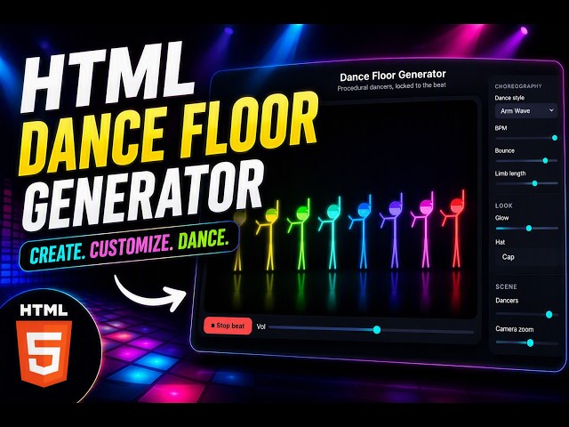 I Built an Infinite Dance Floor Generator in HTML