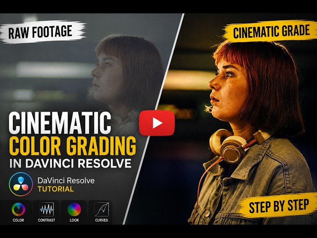 Professional Cinematic Color Grading | DaVinci Resolve Tutorial