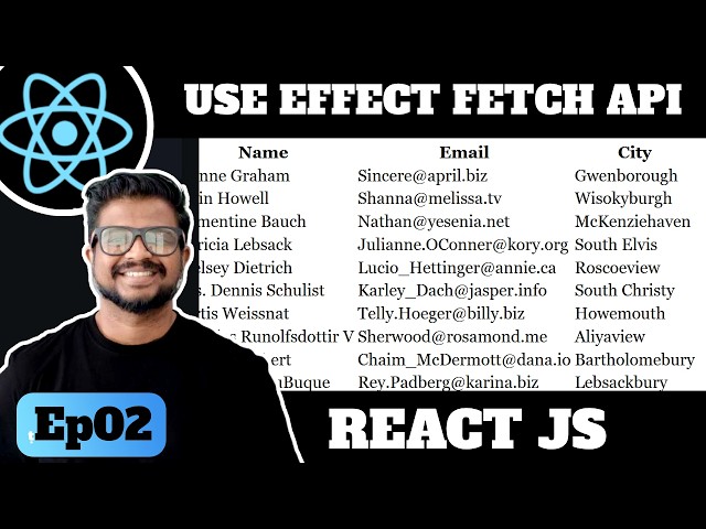 Ep2 - React Fetch API & Display Data in Table