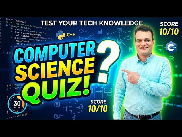 🧠 Computer Science Quiz | Test Your Knowledge 💻🔥 | MCQ Challenge