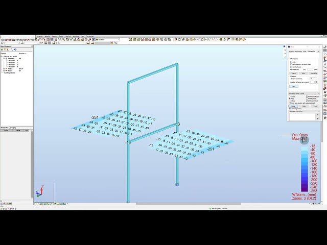 Robot Structural Analysis Professional 2027 | Displacement Analysis Tutorial
