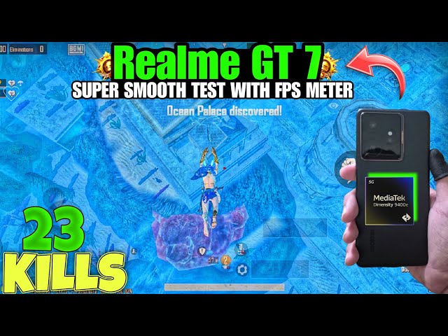 REALME GT 7 BGMI 120FPS 🔥 INSANE PERFORMANCE | 23 KILLS | FPS METER ON