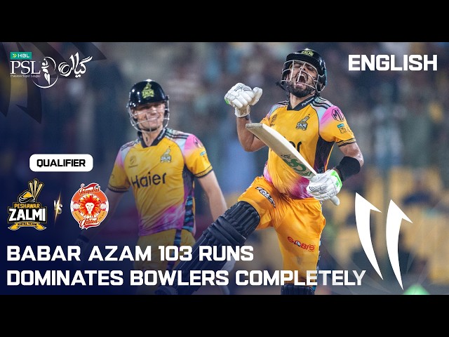 Babar Azam 103 🥳 | Siglo con un Seis: Momento Legendario 💯 | Peshawar vs Islamabad | Clasificator...