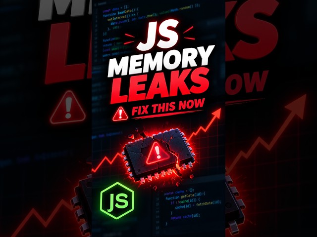 JavaScript Memory Leaks Explained in 90 Seconds #backenddevelopment #javascript #softwareengineering