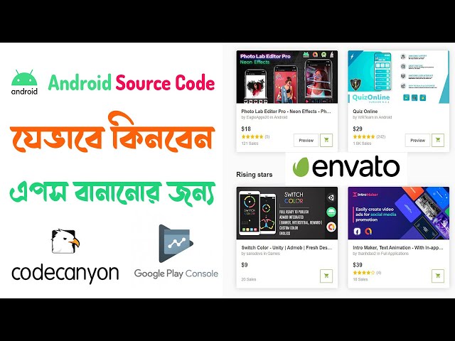 How to Buy Android Source Code From Codecanyon/ Envato To Make Android App For Google Play Store