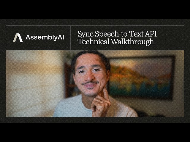 Sync Speech-to-Text API: Technical Walkthrough