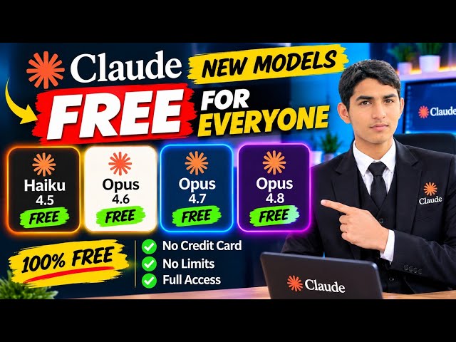 How to Use Claude Code Free (Opus & Haiku) | All Models Claude Free Unlimited | Claude code free