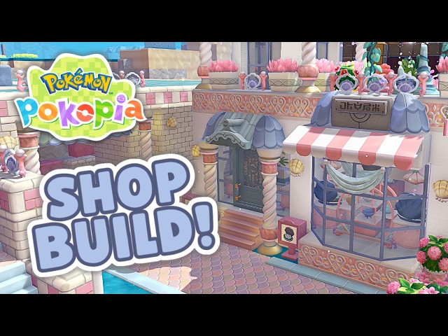 I Built a Pink Mermaid Shop in my Bubbly Basin! 🫧 (Pokopia build ideas)