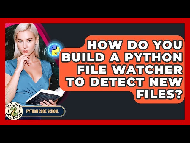 How Do You Build A Python File Watcher To Detect New Files? - Python Code School