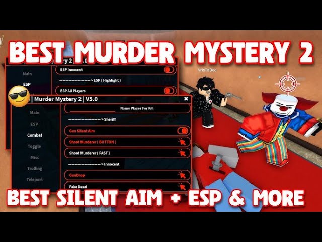 BEST MM2 SCRIPT SILENT AIM, SKIN CHANGER, CUSTOM CURSOR, DUAL GUN, ESP! | MURDER MYSTERY 2