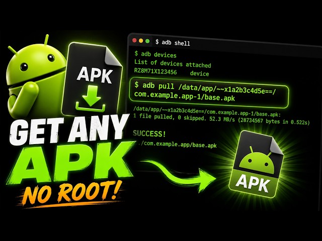 How to Extract APK Files from Android Using ADB Shell (No Root Needed)