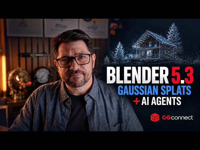 Blender 5.3 Gets Gaussian Splats + AI Agents Enter 3D | Industry Pulse