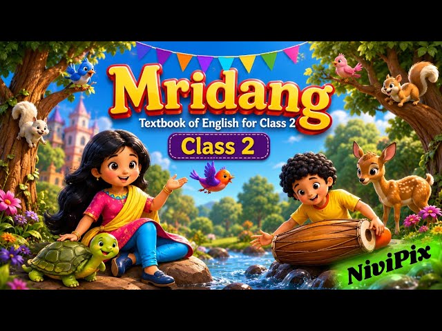 Mridang Class 2 English Textbook | Complete Book Explanation & Solutions | NCERT Class 2 English