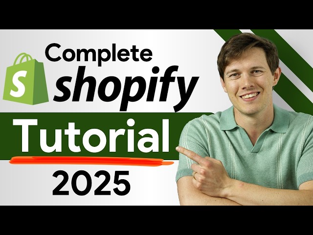 Shopify Tutorial for Beginners - Easily Create A Professional Online Store