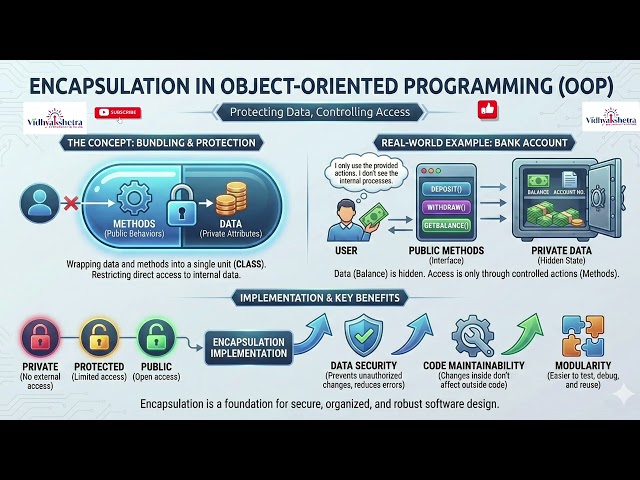 Encapsulation in OOP Explained with Real-Life Example | C# Object-Oriented Programming