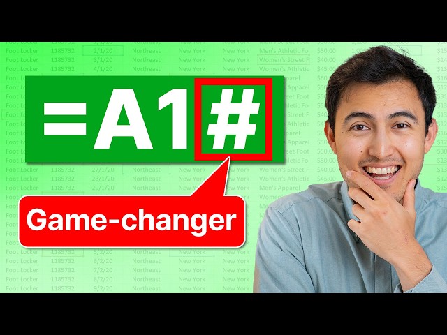 Make Excel Formulas Dynamic with the Hash Sign