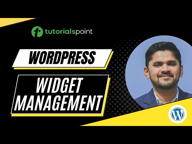 WordPress - Widget Management | Tutorialspoint