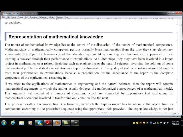 Learning mathematics with Mathematica