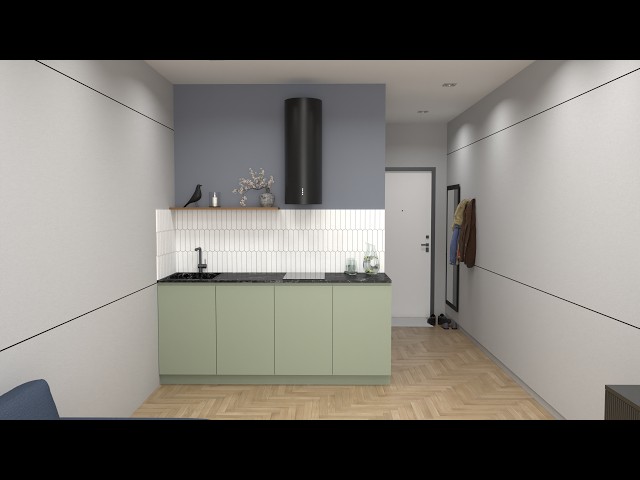 Modern Kitchen Tutorial - Architecture Interior Design - SketchUp + V-ray - NO AI channel