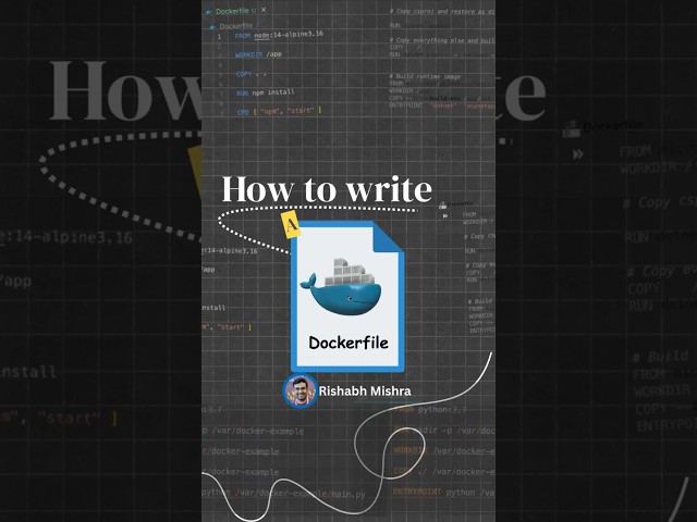 Dockerfile Explained for Beginners 🔥 | Full Example with Python App #dockerfile  #dockertutorials