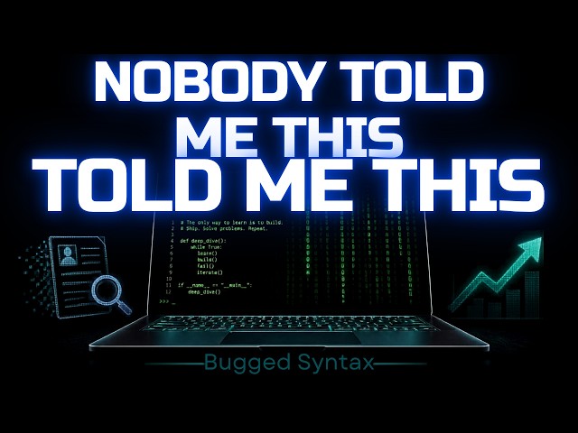 Nobody Told Me This About Starting a Career in Tech