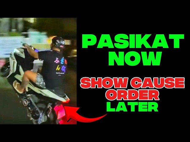 MOTORIDER NAG PASIKAT | PINATAWAG NG LTO