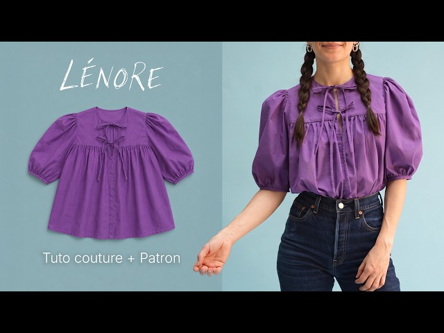 Puff Sleeve Blouse Sewing Tutorial | Lénore Sewing Pattern