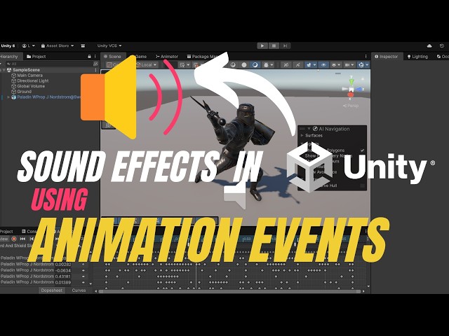 How To Add SOUND EFFECTS In UNITY (BEST WAY) | Animation Events Beginner Tutorial
