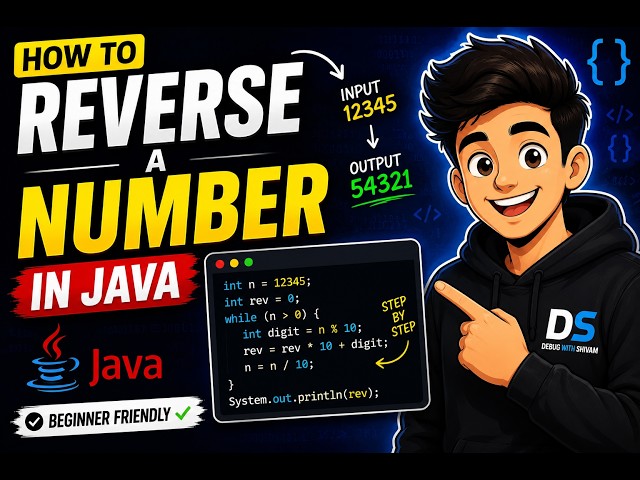 reverse number java tutorial mp4