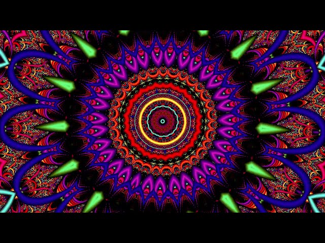 2 HRS of 4K Psychedelic Trance Mandala Visuals W/ Calm Frequency to Manifest Positive Thought