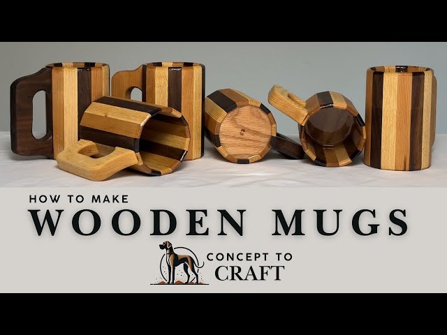 How to Make Wooden Mugs | Step-by-Step Tutorial from Concept to Craft