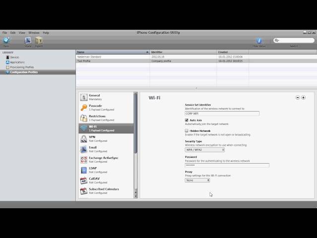 iphone Configuration Utility