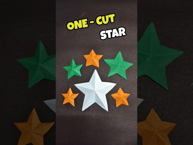 Origami one - cut Star - #origami #paper #diy #papercraft