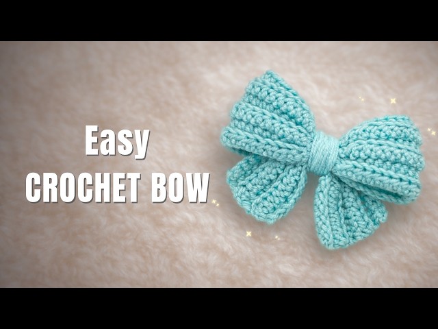 Easy Crochet Bow Tutorial🎀 | Cute Crochet Keychain