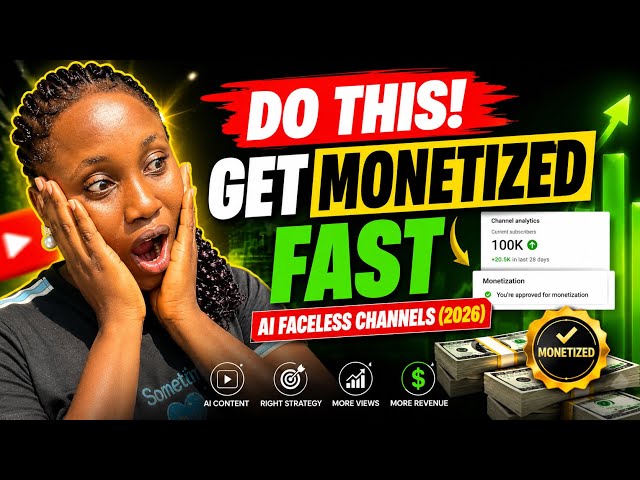 Do This to Get Your AI Faceless YouTube Channel Monetized Fast (2026)💰