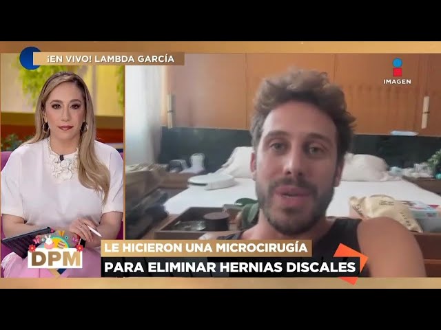EN VIVO Lambda García aclara su estado de salud después de que le retiraran HERNIAS lumbares