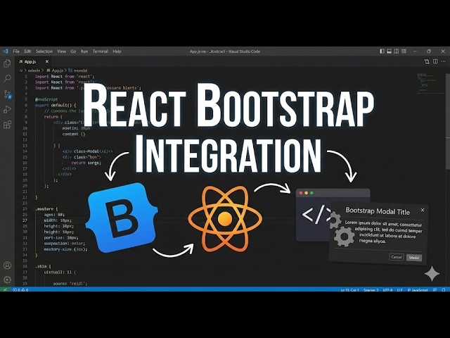 Bootstrap 5 Integration with React JS | Build Navbar & Modal (2026)