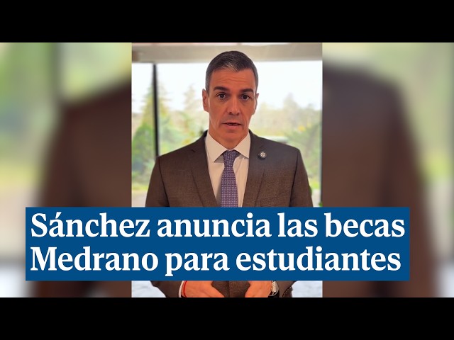Sánchez anuncia las becas Medrano para jóvenes que estudien fuera de su ciudad
