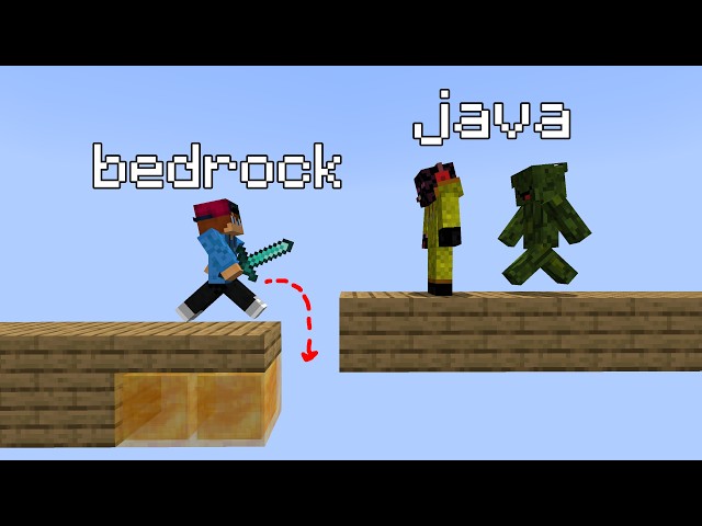 Minecraft Bedrock Trappers VS Java Trappers